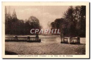 Saint Julien on & # 39ars Old Postcard The park saw the castle