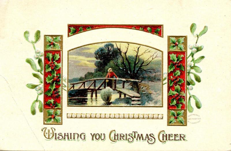 Greeting - Christmas.   *RPO- Wells River & Montpelier Railroad