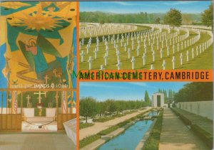 Cambridgeshire Postcard - The American Cemetery, Cambridge    RR11070