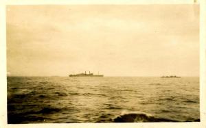 USS Tarbell, Oct 1919. Aboard, Serving with the Pacific Fleet  - RPPC Military