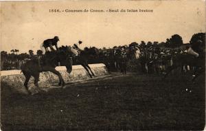 CPA Courses de Craon - Saut du talus breton (195016)