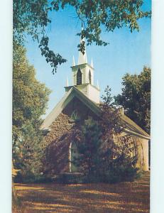 Unused 1950's CHURCH SCENE Grand Detour Illinois IL p3959