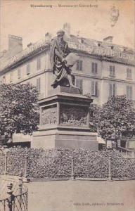France Strasbourg Monument Gutenberg 1929
