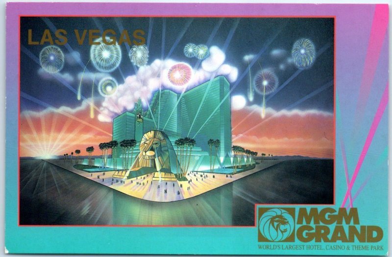 Postcard - MGM Grand Hotel, Casino & Theme Park - Las Vegas, Nevada