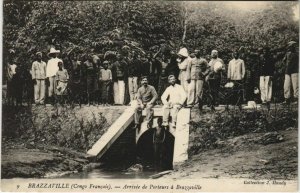 PC BRAZZAVILLE ARRIVEE DES PORTEURS FRENCH CONGO (A22904)