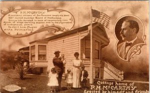 CA, San Francisco PH MCCARTHY~FAMILY~HOME Mayor & Labor Leader ca1910's Postcard