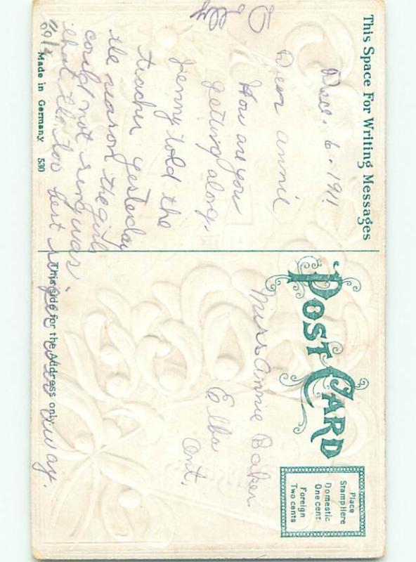 Divided-Back CHRISTMAS SCENE Great Postcard AA0184