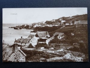Cornwall COVERACK Village & Harbour showing MILL WHEEL c1910 RP Postcard