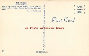 2 Postcards, Auburn, California, Bird's Eye View, Firehouse