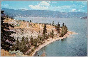 Camping Sites Lake Okanagan Kelowna BC Restmor Motel Postcard H82