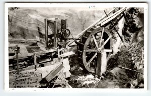 Waterwheel Ghost Town Knott's Berry Place Buena Park Ca. RPPC Photo Postcard