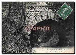 Old Postcard Saint Cloud Park Allee Devil Bridge