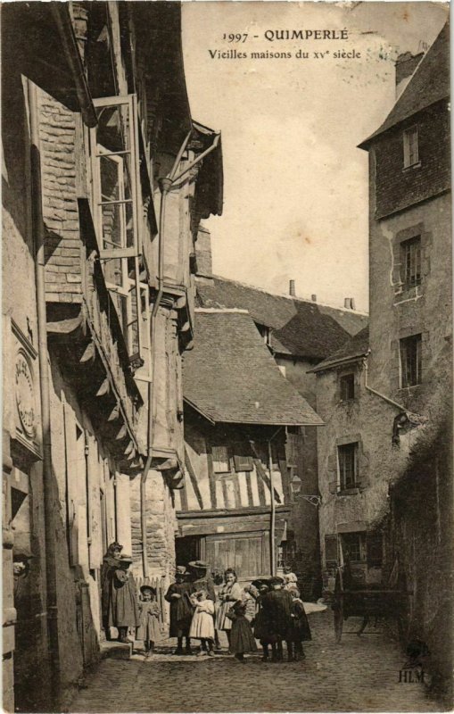 CPA Quimperle- Vieilles maisons du xve siecle FRANCE (1026247)