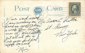 Bridgeport Connecticut 1923 Postcard Post Office