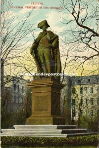 poland, SZCZECIN STETTIN, Denkmal Friedrichs des Grossen, Statue Frederick II