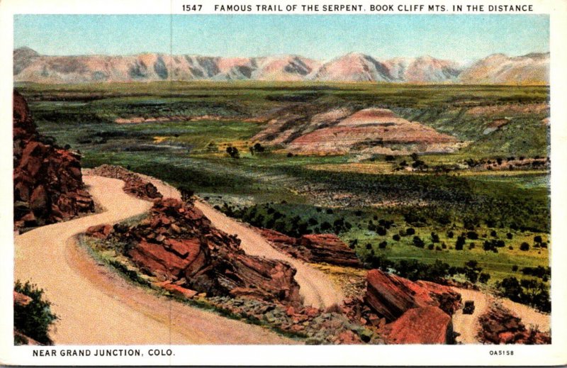 Colorado Famous Trail Of The serpent NEar Grand Junction Curteich