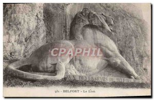 Old Postcard Belfort Lion