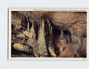 Postcard Frozen Niagara Entrance, Hindu Temple, Mammoth Cave, Kentucky