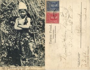 colombia, Tipos Colombianos, Native Colombian Types (1900s) Postcard