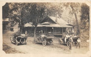 J16/ Loveland Canyon Colorado RPPC Postcard c1910 Mont Rose Inn Autos 287