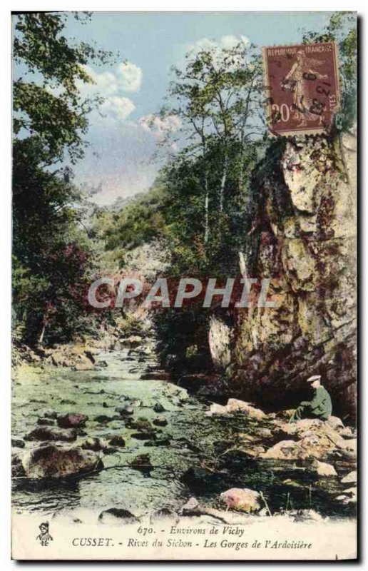 Old Postcard Cusset Sichon Rives Gorges of & # 39Ardoisiere