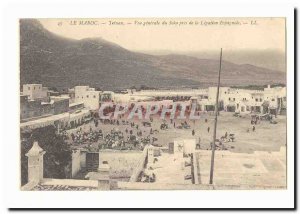 The Morocco Tetuan Old Postcard General view of Soko near the Spanish Legation