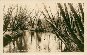 c1910 RPPC No. 27, Neshobee River, Brandon VT Rutland County Unposted