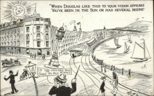 Douglas IOM Drunk Fantasy c1915 Postcard
