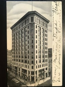 Vintage Postcard 1907 Chamber of Commerce Bldg Garson's Clothing Rochester NY