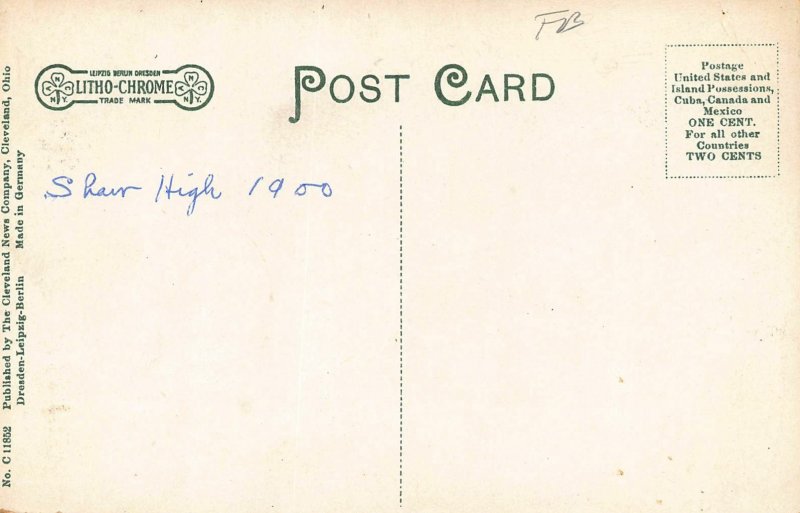 LPD70  Cleveland Ohio  Postcard East Cleve High School