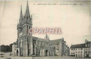 'Old Postcard Saint Pol de Leon''s Basilica'