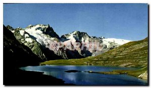 Postcard Modern Oisans Goleon the lake dominated by the Meije and the Rateau