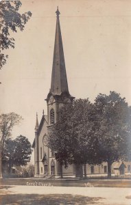 MANCHESTER VERMONT~CONGREGATIONAL CHURCH~1910 REAL PHOTO POSTCARD