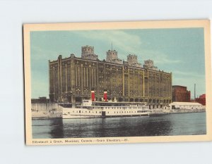 Postcard Grain Elevators Montreal Canada