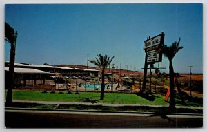 Tempe AZ Trans Travel Motor Hotel Arizona Postcard F42