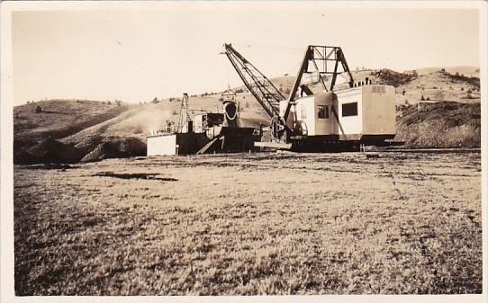 Mines Gold Dredge At Work Real Photo