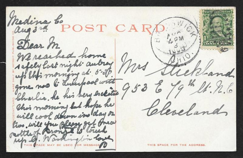 Hotel Castaneda Las Vegas New Mexico used c1908