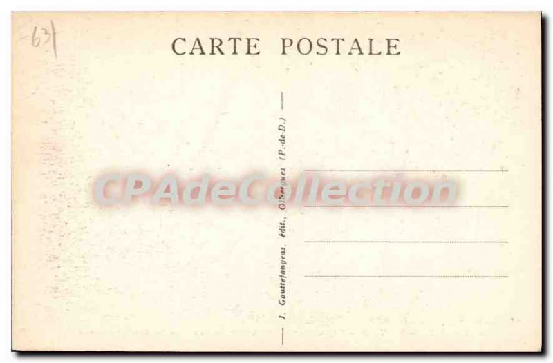 Old Postcard Royat Cascades Tiretaine and Cave Washing Machine