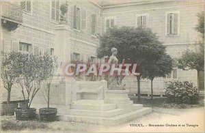 Postcard Old Vesoul Monument Gerome and Tanagra