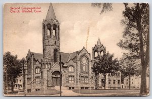 1913 Second Congregational Church Winsted Connecticut Religious Posted Postcard