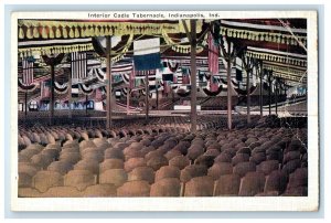 1935 Interior Cadle Tabernacle Indianapolis Indiana IN Posted Vintage Postcard 