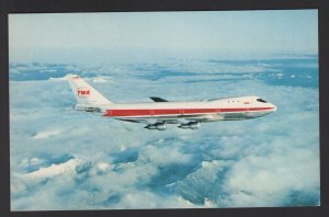 TWA TRANS WORLD AIRLINES Airplane - Use Air Mail ~ Chrome