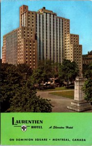 Canada Laurentien Hotel Montreal Chrome Postcard C027