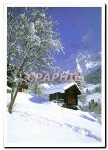 Postcard Modern Snow and Sun