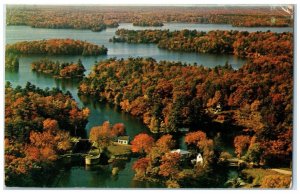 c1960's Bird's Eye View Of Davis Lock Ridedu Lakes Ontario Canada Postcard