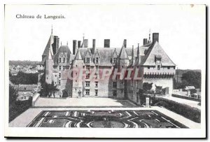 Old Postcard Chateau de Langeais