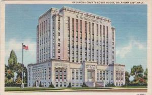 Oklahoma Oklahoma City Oklahoma County Court House 1944 Curteich