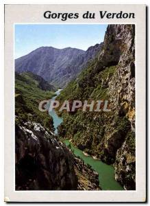 Modern Postcard Gorges of Verdon upstream of Lake St. Croix