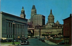 USA City Hall Baltimore Maryland Chrome Postcard C034