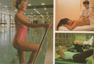 Westminster Health Club Gym Swimming London Advertising Postcard